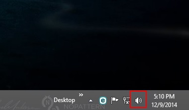 Windows 8 System Tray, Volume Icon