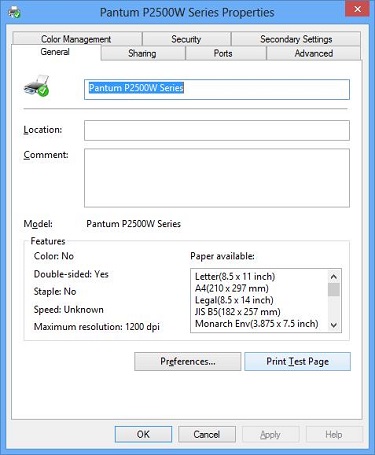 pantum p2502w install software