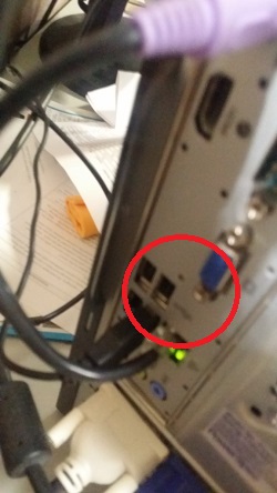 Attaching USB Cable to Computer