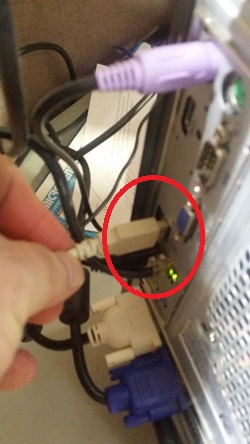 Attaching USB Cable to Computer