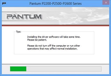 pantum p2502w install driver takes too long