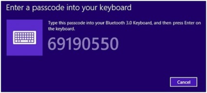 Windows 8 Bluetooth Passcode