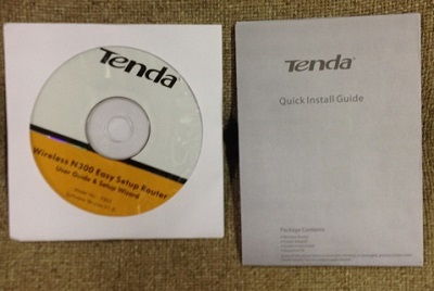 Tenda Setup Disc, Quick Installation Guide