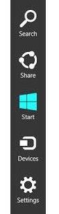 Windows 8.1 Charms Bar