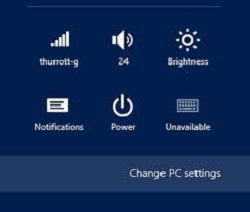 Windows 8.1 Charms Bar Settings, Change PC Settings