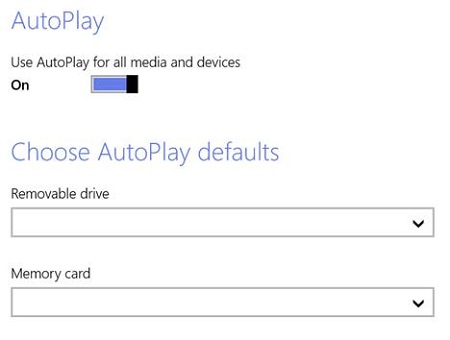 Windows 8.1 Autoplay