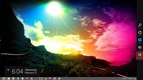 Windows 8 Desktop, Settings Charm