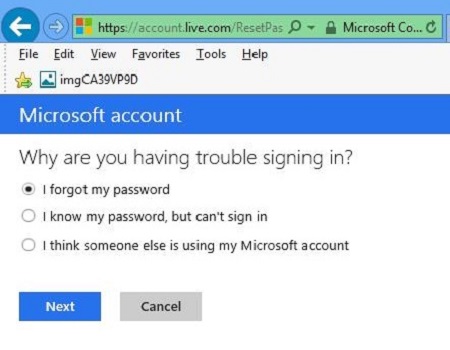 Reset a forgotten Microsoft account password - Microsoft Support