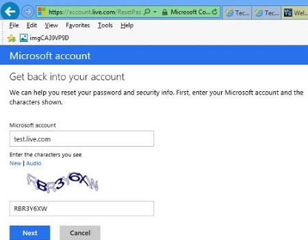 Microsoft Account Website