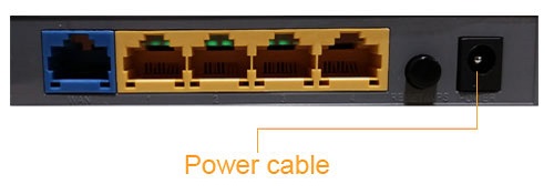 Router Power Cable Connection
