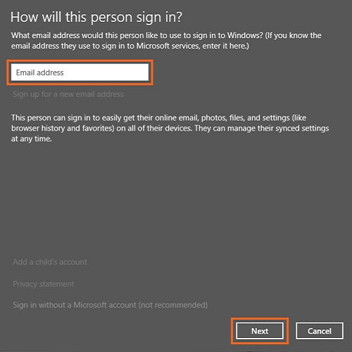 Windows 10 Accounts, How to sign in