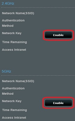 Enable Guest Networks