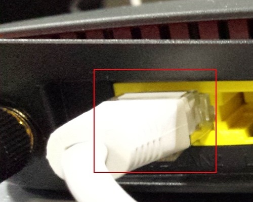 Ethernet Cable in LAN2/PoE Port
