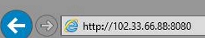 Browser Address Bar showing Remote Login example 102.33.66.88:8080