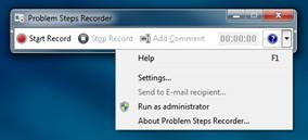 Windows 7 Problem Steps Recorder