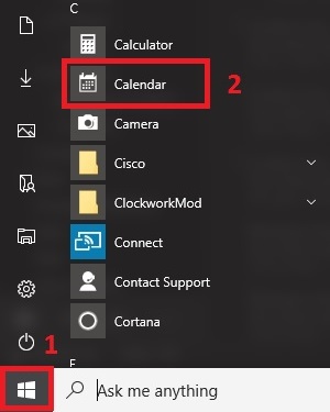 Windows 10 Calendar App Icon