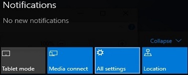 Windows 10 Notifications, All Settings