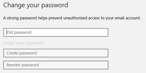 Current Password, New Password