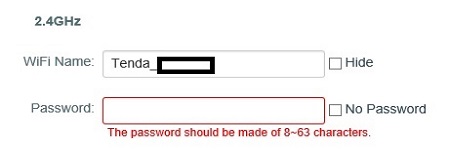 WiFi Name and Password, Change