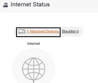 Tenda Internet Status, Attached Devices