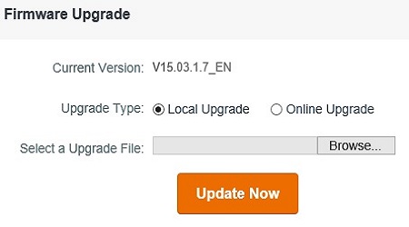 Firmware Upgrade Configuration