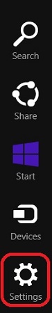 Windows 8 Settings Charm
