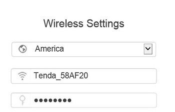 Tenda Wireless Settings