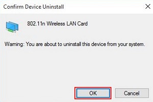 Device Uninstall Confirmation