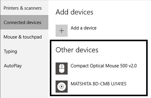 Windows 10 Connected Devices
