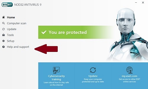 ESET Program, Help and Support