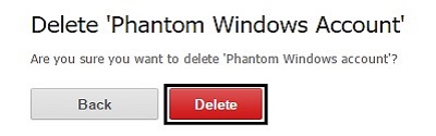 ESET Phantom Account Deletion, Confirm