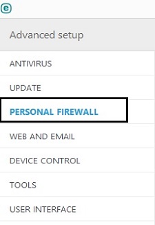 ESET Tools, Personal Firewall