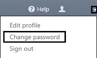 My ESET, Change Password