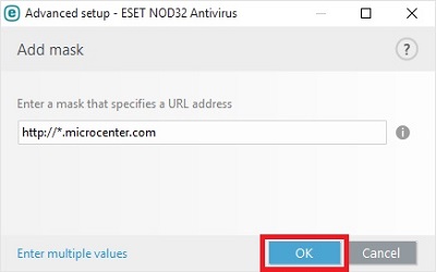 ESET Address Management, Example