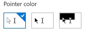 pointer color selection