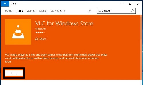 VLC Media Player in Windows Store