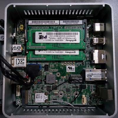 PowerSpec NUC1 Internal View from Top