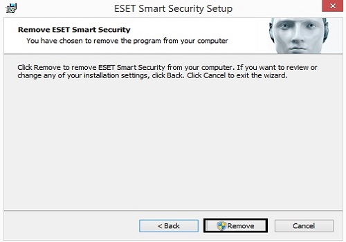Remove ESET Smart Security