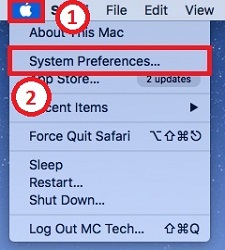Apple Logo, System Preferences