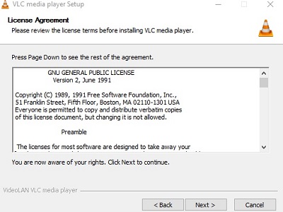 VLC License Agreement