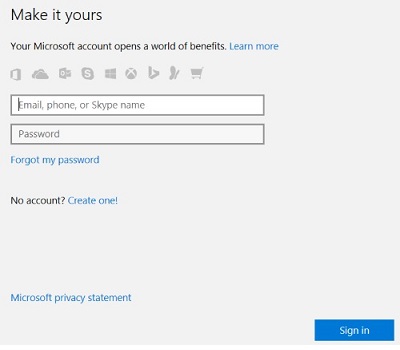 Verify Microsoft password