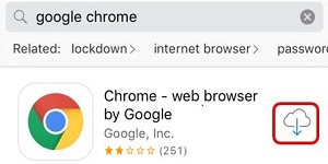 App Store, Google Chrome, Cloud Icon