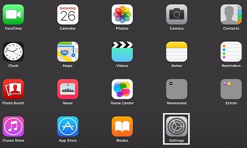 Apple iOS 9 Home screen, Settings