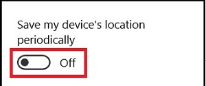 Save my device’s location periodically