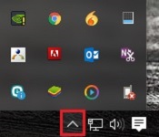 Windows 10 Show hidden icons, system tray