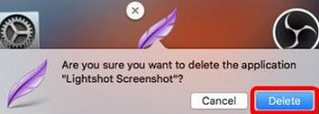Mac OS X El Capitan, Delete Confirmation Window