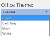 Select an Office Theme