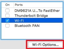 Wi-Fi Options