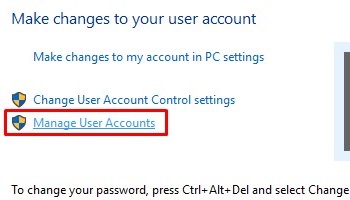 Manage User Accounts