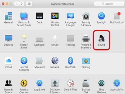 Mac OS X System Preferences, Sound